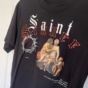 IHS Brand Saint sinner graphic t shirt